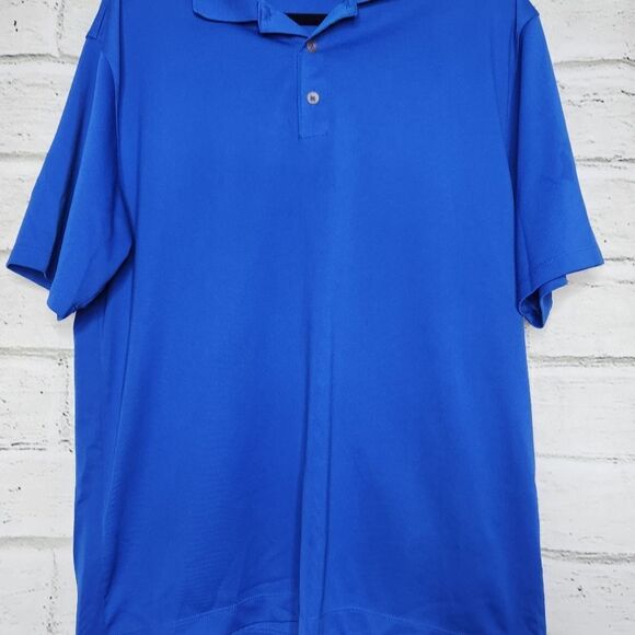 Nike Mens Golf Nike Fit Dry Polo Royal Blue Large L - Picture 8 of 12